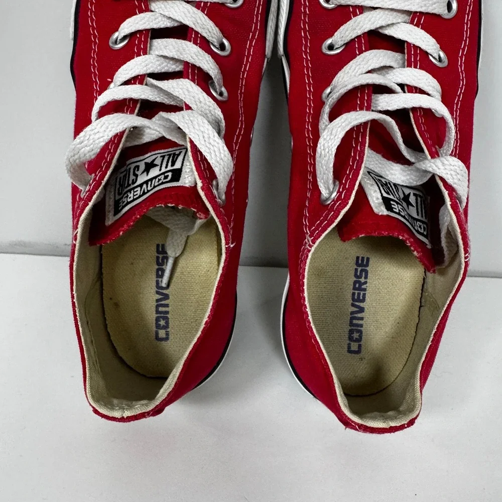 Converse Chuck Taylor All Star Kids 3 Red Canvas Low Top Sneakers 90s Streetwear